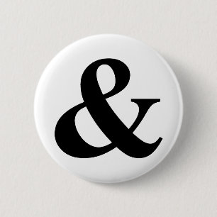 Bóton Redondo 5.08cm & e atalho do ícone do símbolo do Logogram do