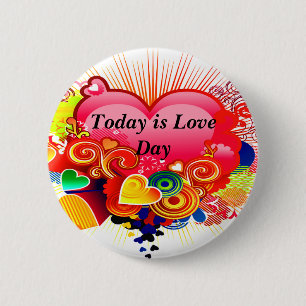Bóton Redondo 5.08cm É Love Day_ Button