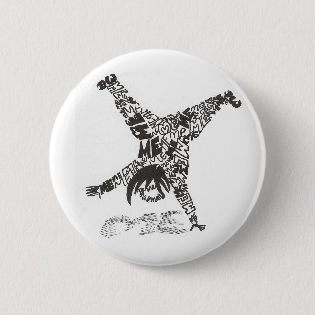 Bóton Redondo 5.08cm É toda sobre mim! (Frente)
