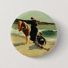 Bóton Redondo 5.08cm Eagle Head, Manchester, Massachusetts Fine Art 