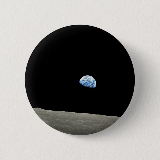 Bóton Redondo 5.08cm Earthrise (Frente)