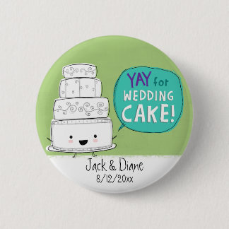 Bóton Redondo 5.08cm EBA para Bolo de Casamento! Personalizável