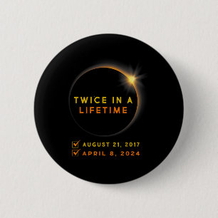 Bóton Redondo 5.08cm Eclipse Camisa Duas Vezes Na Vida 2024 Eclipse Sol