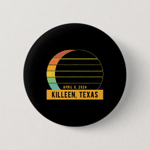 Bóton Redondo 5.08cm Eclipse Solar Total De 2024 Em Killeen Texas