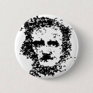 Bóton Redondo 5.08cm Edgar Allan Poe