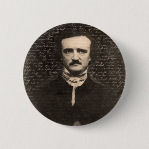 Bóton Redondo 5.08cm Edgar Allan Poe