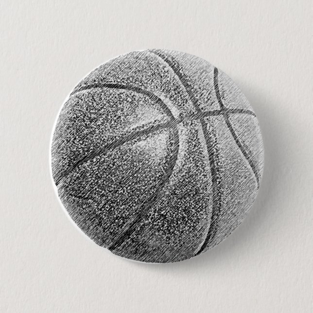 Bóton Redondo 5.08cm Efeito Lápis de Basquete (Frente)
