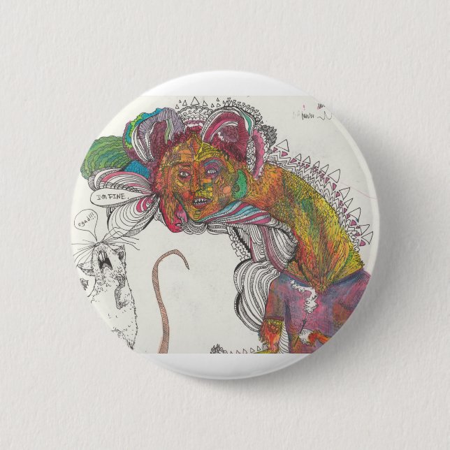 Bóton Redondo 5.08cm Egad! Pin de | (Frente)