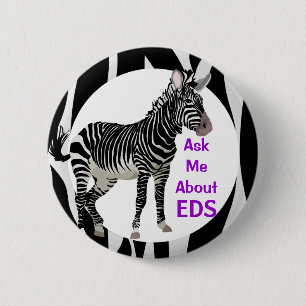 Bóton Redondo 5.08cm Ehlers-Danlos pergunta-me sobre a consciência do