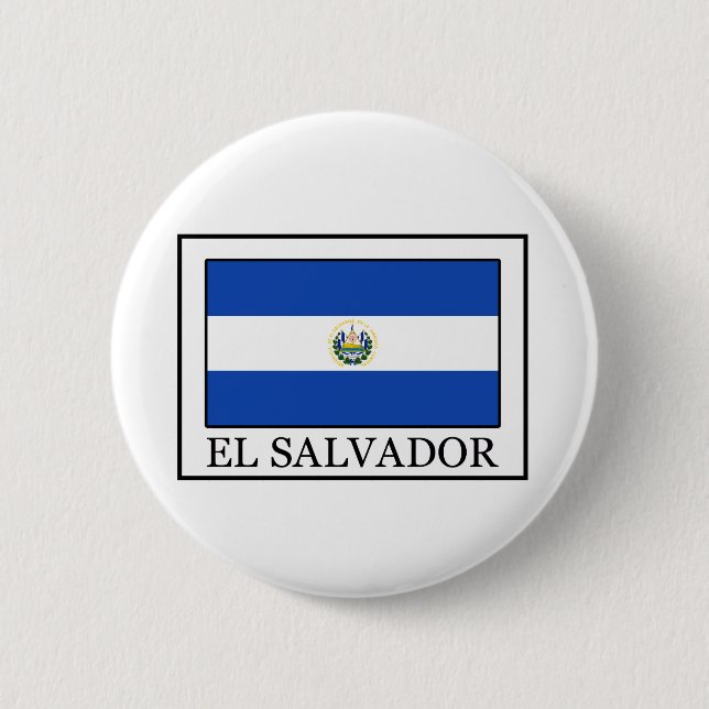 Bóton Redondo 5.08cm El Salvador button (Frente)