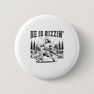 Bóton Redondo 5.08cm Ele É Engraçado Rizzin Jesus Futebol Cristão Pásco