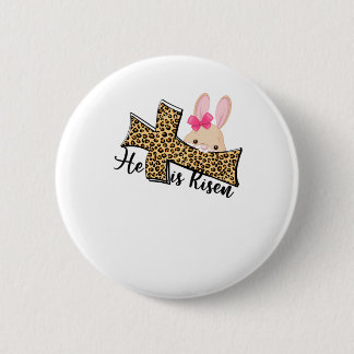 Bóton Redondo 5.08cm Ele é Páscoa Risen, Páscoa Cristã para Mulher