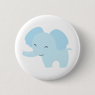 Bóton Redondo 5.08cm Elefante azul