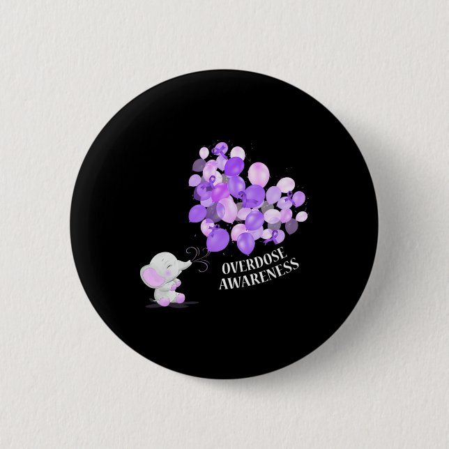 Bóton Redondo 5.08cm Elefante soprando Lloons - Sensibilização para a s (Frente)