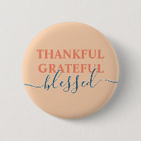Elegant orange thankful grateful blessed