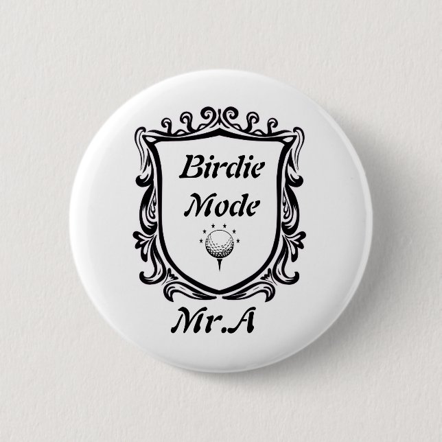 Bóton Redondo 5.08cm Elegante Golfe Botão Popular 2026 (Frente)