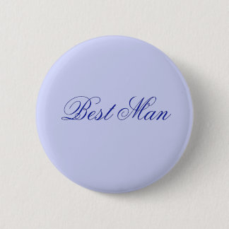 Bóton Redondo 5.08cm Elegante Melhor Homem Azul