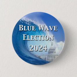 Bóton Redondo 5.08cm Eleição da Onda Azul 2024