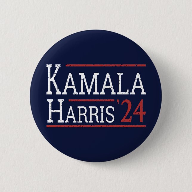 Bóton Redondo 5.08cm Eleição De Kamala Harris 2024 I (Frente)