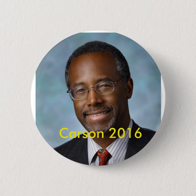 Bóton Redondo 5.08cm Eleja Ben Carson 2016 (Frente)