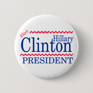 Bóton Redondo 5.08cm Eleja Hillary Clinton