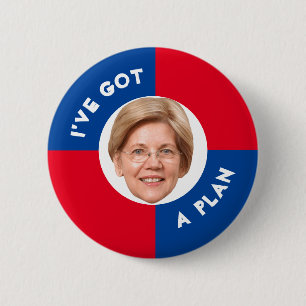 Bóton Redondo 5.08cm Elizabeth Warren 2020