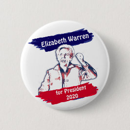Bóton Redondo 5.08cm Elizabeth Warren para as eleições do Presidente 20