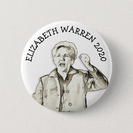 Bóton Redondo 5.08cm Elizabeth Warren para as eleições do Presidente 20