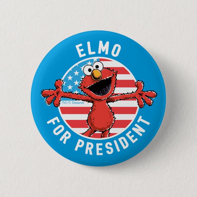 Bóton Redondo 5.08cm Elmo Presidente - Bandeira (Frente)