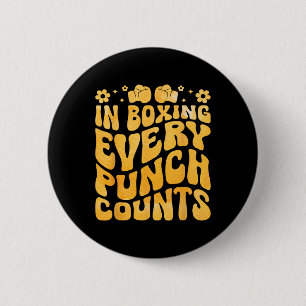 Bóton Redondo 5.08cm Em Boxing A Cada Almoço Conta Atleta Esportivo Box