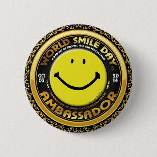 Bóton Redondo 5.08cm Embaixador 2014 oficial de Day® do sorriso do