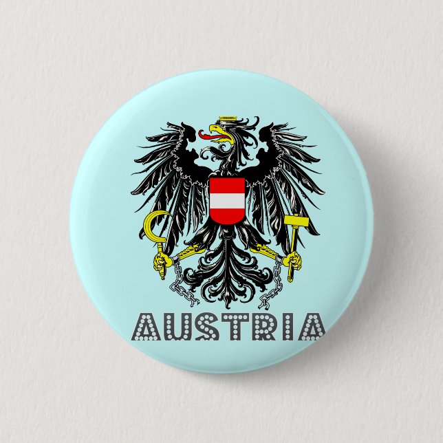 Bóton Redondo 5.08cm Emblema austríaco (Frente)