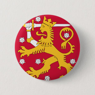 Bóton Redondo 5.08cm emblema de finland