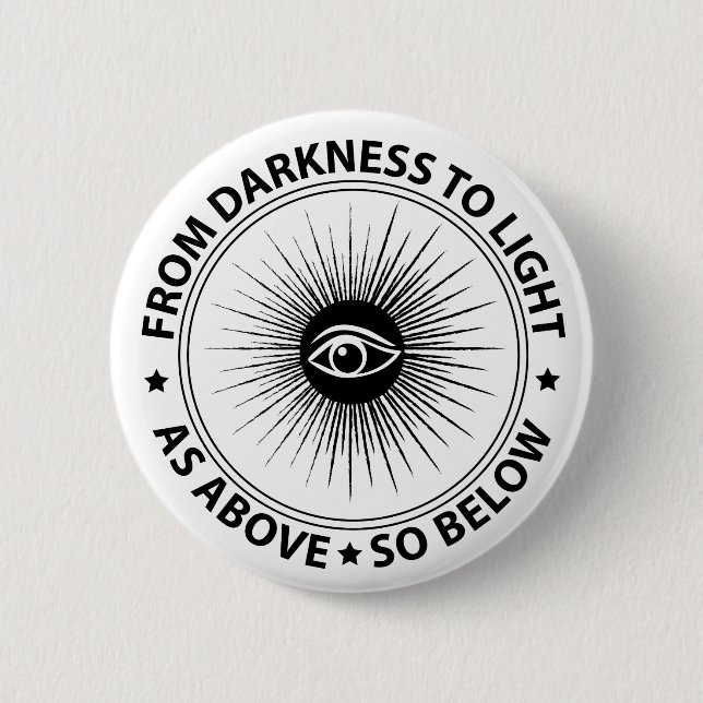 Bóton Redondo 5.08cm Emblema de Freemasonry (Frente)