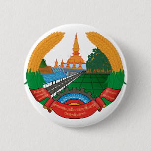 Bóton Redondo 5.08cm emblema de laos