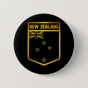 Bóton Redondo 5.08cm Emblema de Nova Zelândia