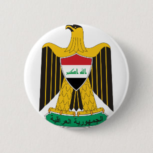 Bóton Redondo 5.08cm emblema do iraq