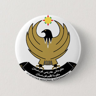 Bóton Redondo 5.08cm emblema do kurdistan