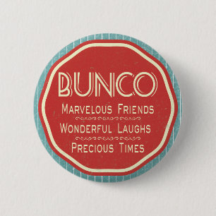 Bóton Redondo 5.08cm Emblema do vintage de Bunco