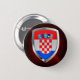Bóton Redondo 5.08cm Emblema Metálico Croácia (Frente & Verso)