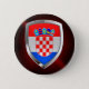 Bóton Redondo 5.08cm Emblema Metálico Croácia (Frente)