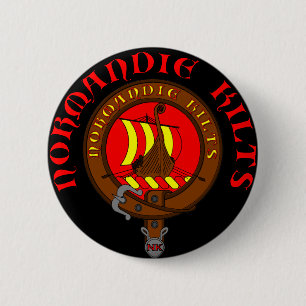 Bóton Redondo 5.08cm Emblema Normandia Kilts