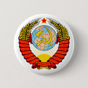 Bóton Redondo 5.08cm Emblema soviético