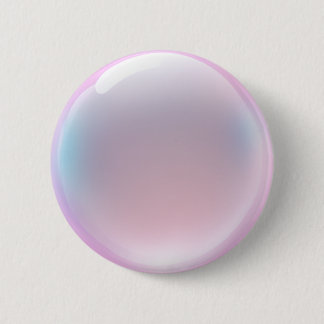 Bóton Redondo 5.08cm Emoji - Bolha Rosa Iridescente