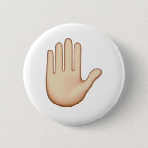 Bóton Redondo 5.08cm Emoji - mão acima