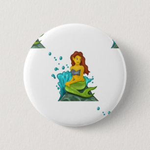 Bóton Redondo 5.08cm emoji mermaid