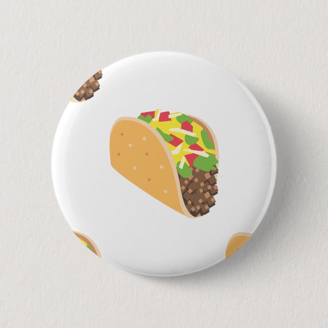 Bóton Redondo 5.08cm emoji taco (Frente)