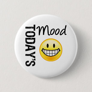 Bóton Redondo 5.08cm Emoticon muito feliz de hoje do humor