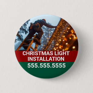 Bóton Redondo 5.08cm Empresa de instalação de luz de Natal personalizad