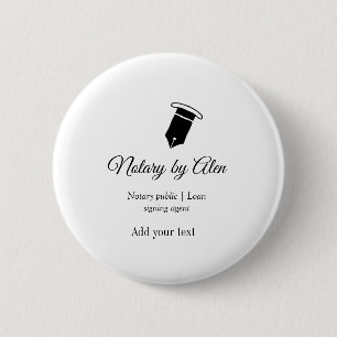 Bóton Redondo 5.08cm Endereço de adição do agente de assinatura de empr